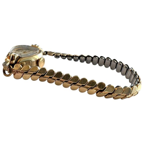 Vintage‎ MIMO 10k RG Kreisler Leaf Link Bracelet Windup Wristwatch main image 4